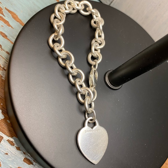 Tiffany & Co. Jewelry - Tiffany Chain Bracelet with Heart
